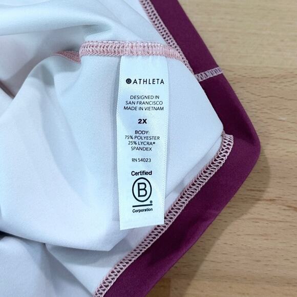 Athleta Shanti Printed Crop Tank in Sea Spray NWT size 2X Athletic - Picture 7 of 7